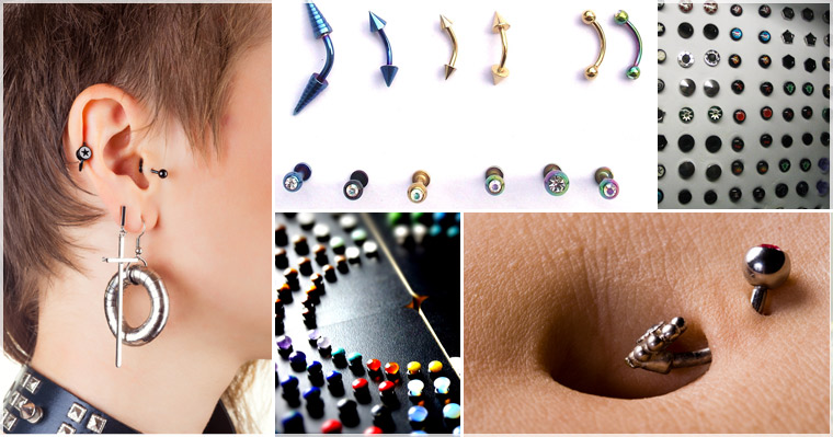 Puff N Stuff Body Jewelry Rings Studs Plugs Body Facial Piercing